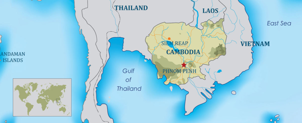 نقشه کامبوج