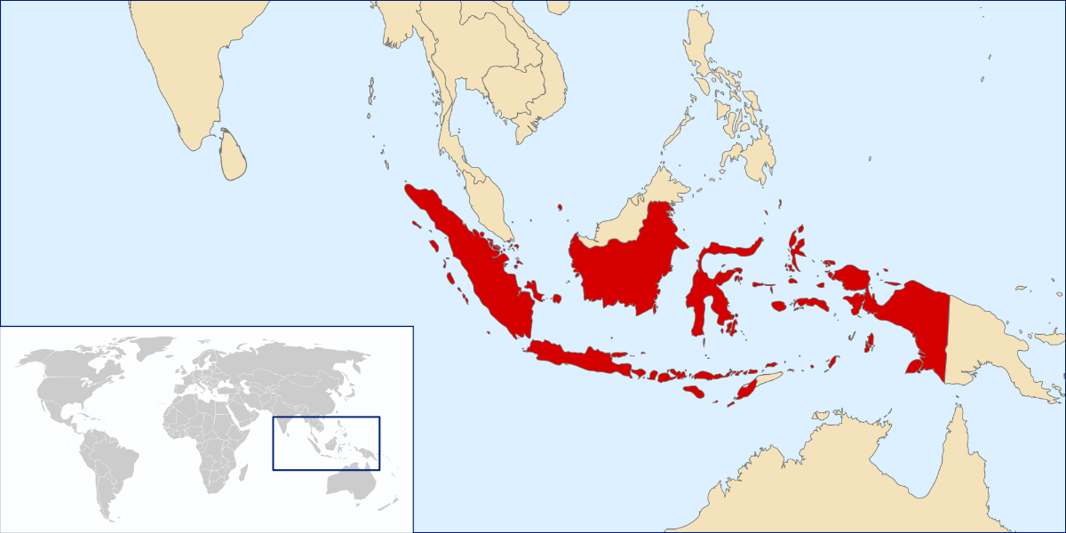 نقشه اندونزی